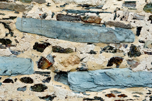 Stenen muur close-up