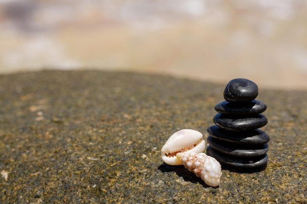 stenen op het strand