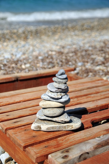 Stenen op het strand