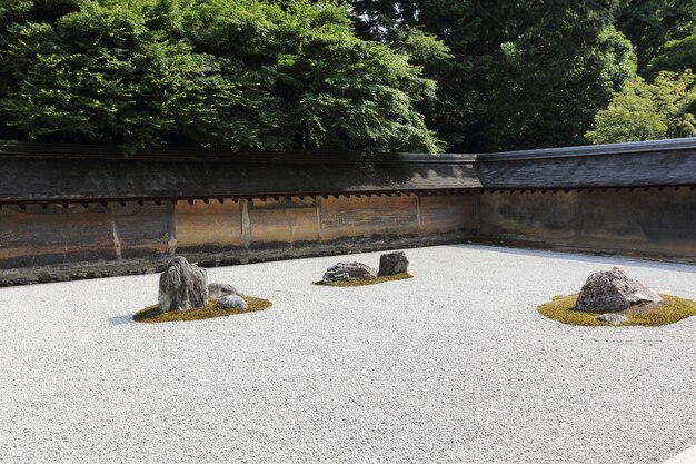 Stenen tuinen in Kyoto, Japan