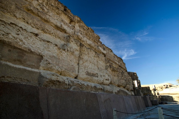 Stenen van de grote piramide van Gizeh Khufu Cheops