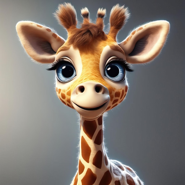 Step into the enchanting world of giraffes with a variety of captivating artworks From cute and car