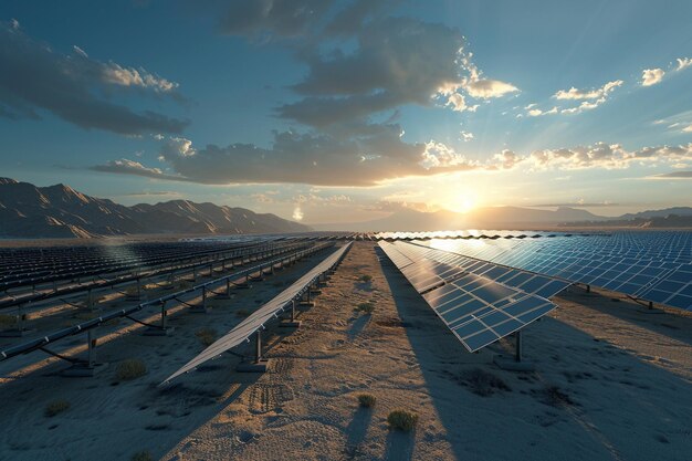 Foto entra nel cuore del deserto dove un'ai generativa solare fa