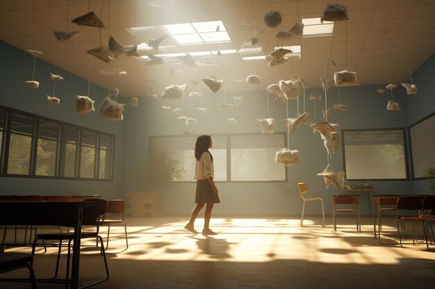 step into a surreal classroom where students learn 00621 01