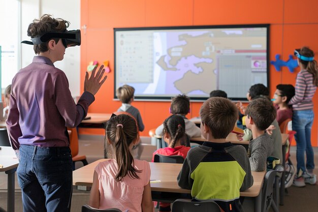 Foto entra nel mondo della collaborazione educativa w generative ai