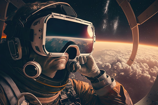 Step into a world of imagination with our virtual reality scifi movie set experience Generated by AI