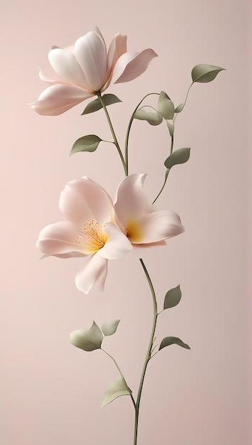 Step into a world of understated elegance with minimalist floral representations