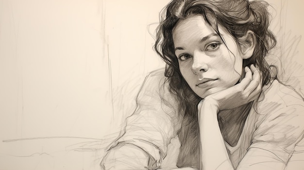 Photo stepbystep guide drawing a woman39s face in the style of elizabeth gadd