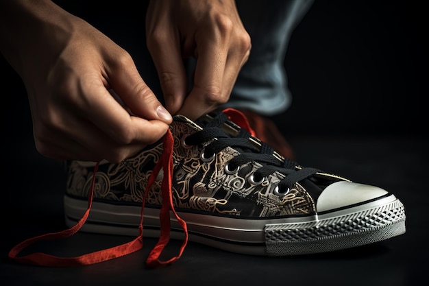 ステップ・バイ・ステップ 靴紐の完璧な結び目を3つの簡単なステップで結ぶ