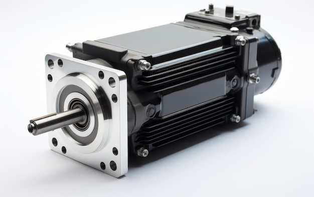 Stepper Motor on White Background