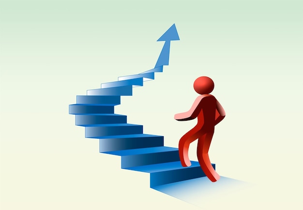 Steps staircase success improvement moving up climbing business