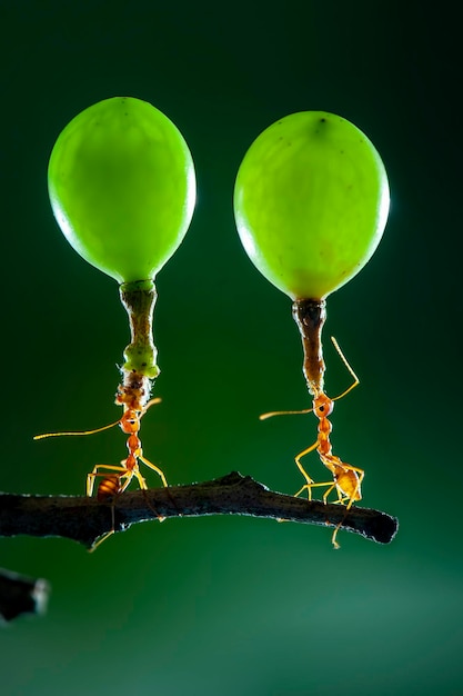 Sterke Mieren, Rode Mieren Macro Fotografie