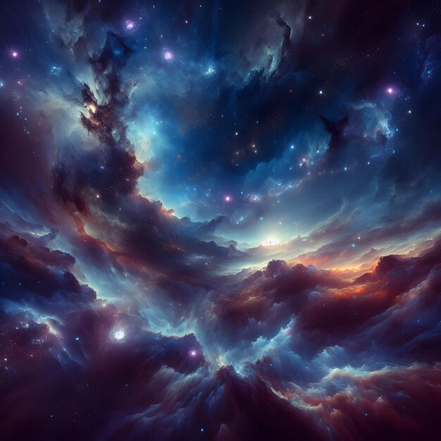 Sterrenhemel achtergrond Hemelse schoonheid van de ruimte Sterren Microstock Image