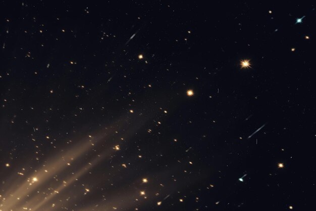 Sterrenstof Foto-overlay Hemelse Glimmer Kosmische Schittering Lichtgevende Gouden Lichte Sterrenachtergronden