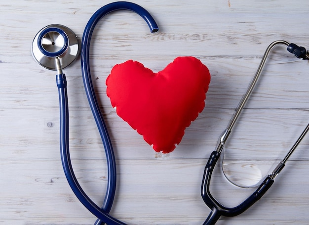 Stethoscoop hart gezondheidszorg geneeskunde