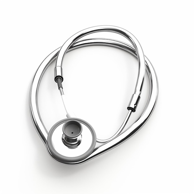 Stethoscope 3d Element on white background