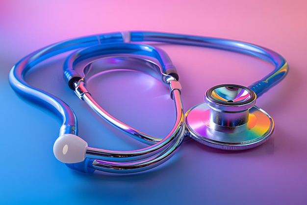 Stethoscope on Colorful Surface