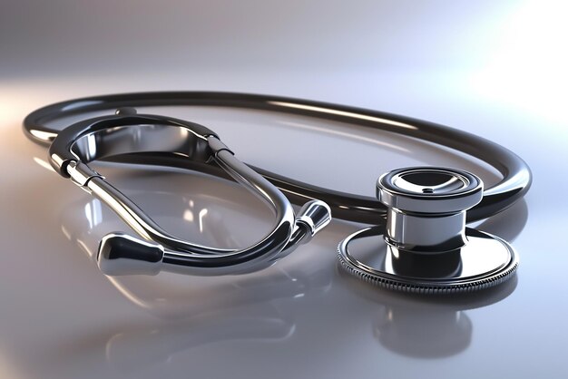 Stethoscope isolated on the white background