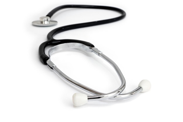 Photo stethoscope isolated over a white background