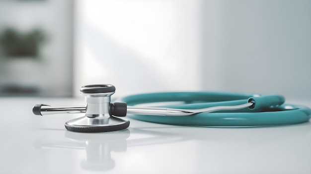 A stethoscope and a stethoscope on a table.