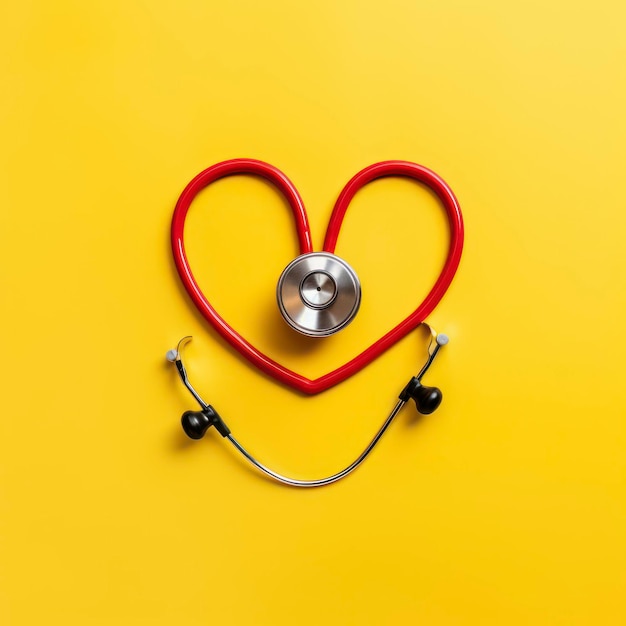 stethoscope with red heart