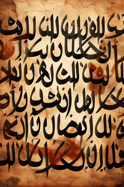 Foto stevige arabische alfabet patroon stencil