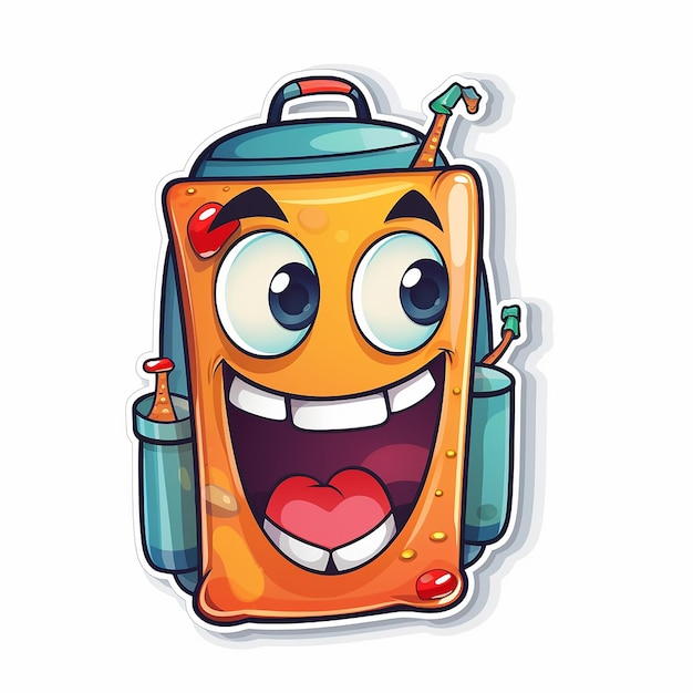 Sticker of Funny back to school