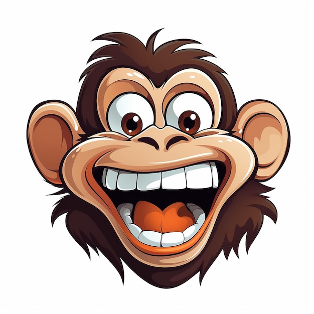 sticker of Funny monkey