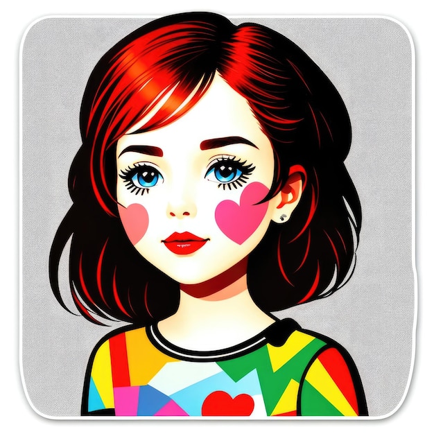 Sticker girl love