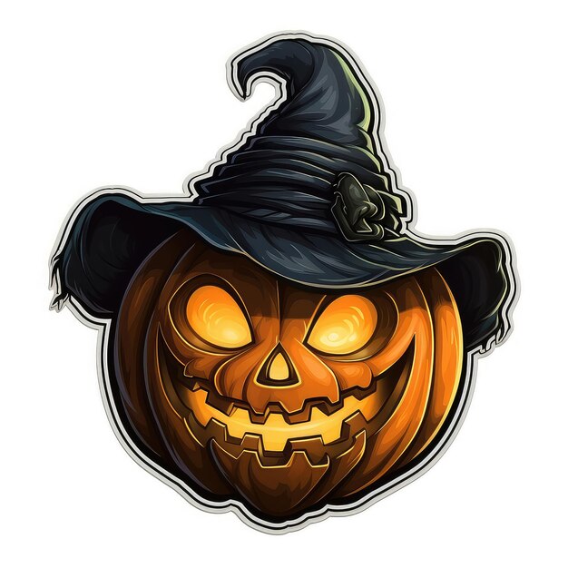 Sticker of Halloween isolated on white background