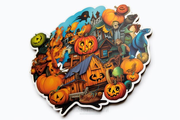 sticker of halloween