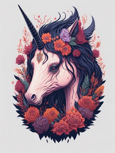 a sticker of a horse for t shirt design