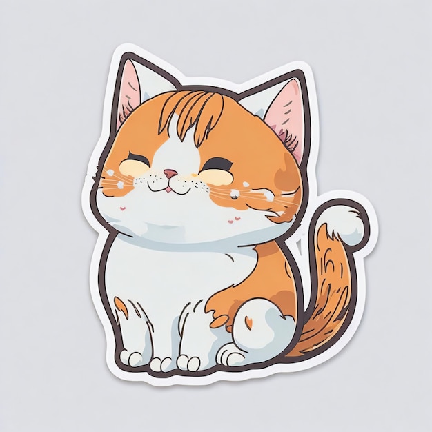 sticker kawaii kat