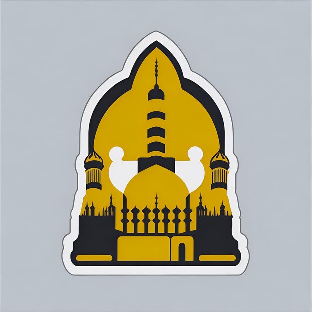 sticker of a mosque