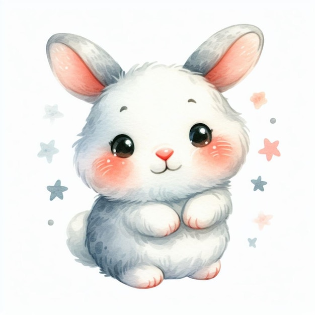 Sticker Pack Leuke en schattige illustraties van baby konijnen 37