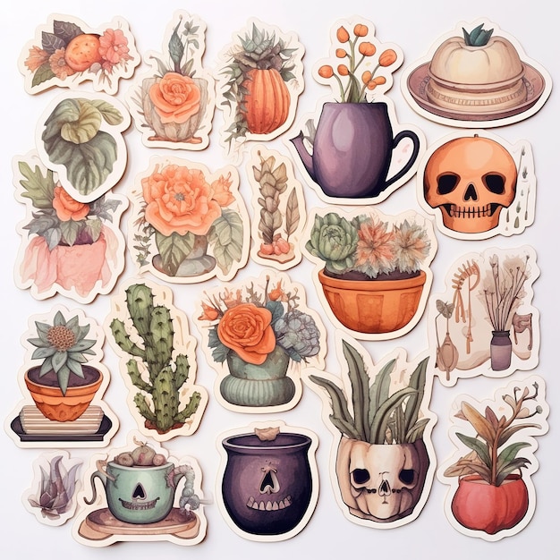 Photo sticker set autumn