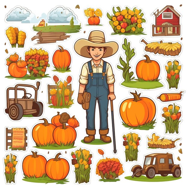 Foto sticker set herfst