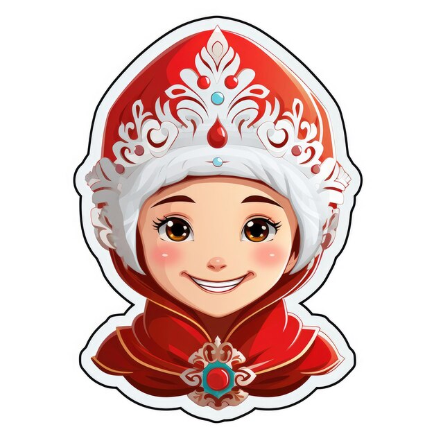 Sticker of a Snow Maiden