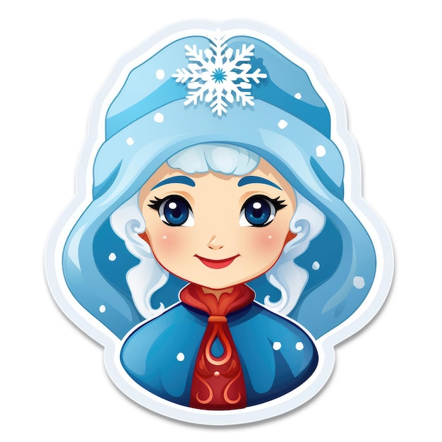 Sticker of a Snow Maiden