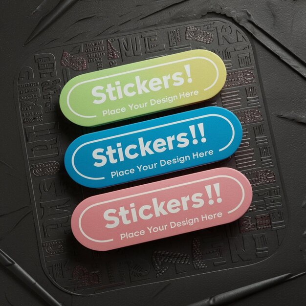 a sticker that says stickers on it