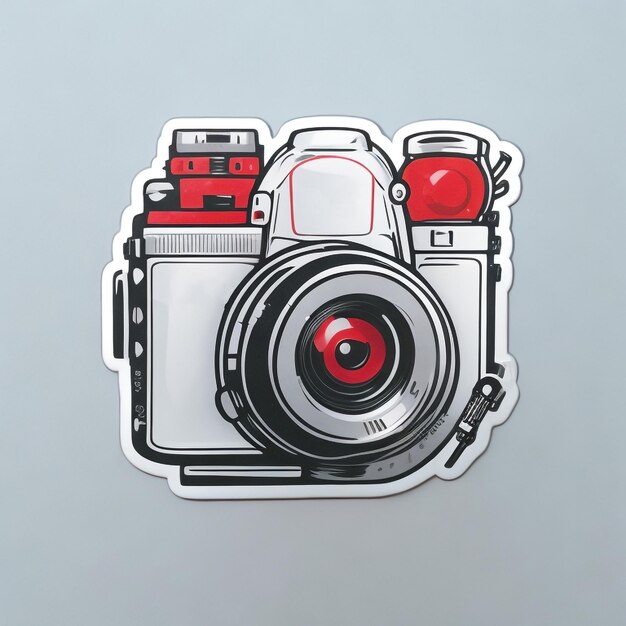 Sticker van een camera