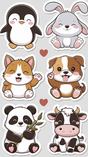 Photo stickers for the animals and animals