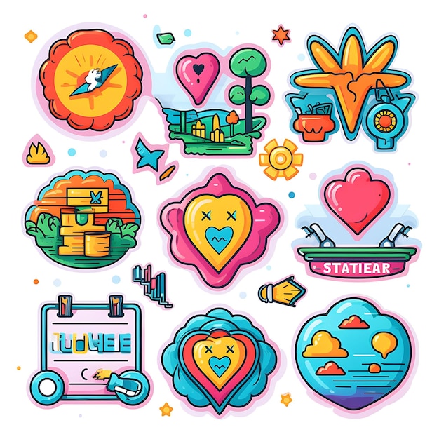 Foto stickers die pleiten voor het recht op gezondheidszorg creatieve ideeën ontwerpconcept mensenrechtendag