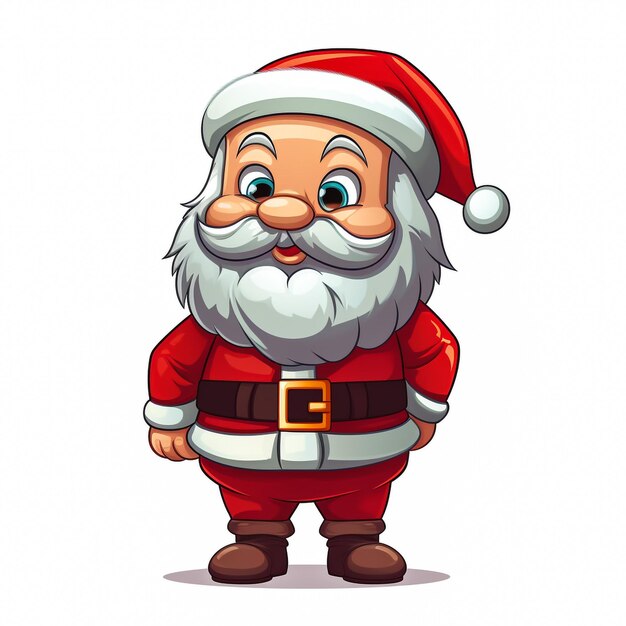 Foto stickersjabloon met kerstman xmas happy santa printbaar stickersvel wintercollectie