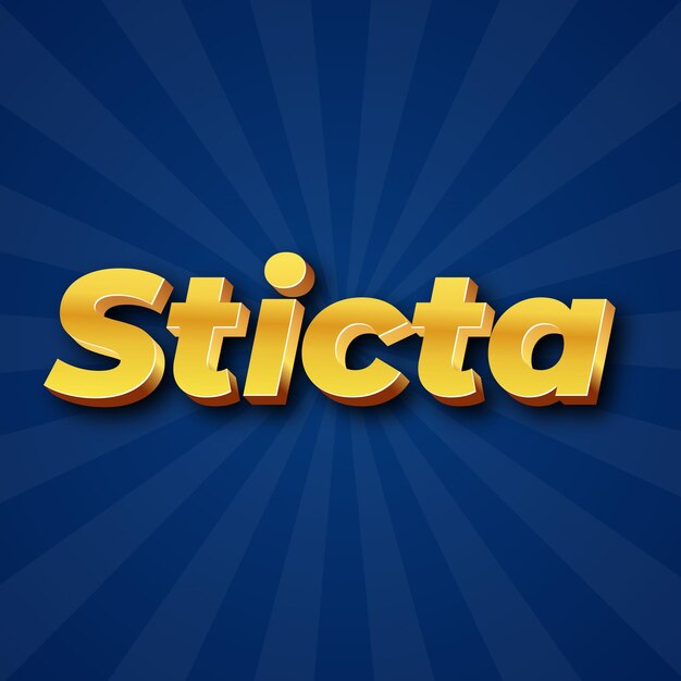 Sticta text effect gold jpg attractive background card photo