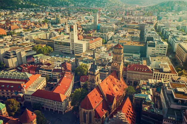 Photo stiftskirche church in stuttgart germany