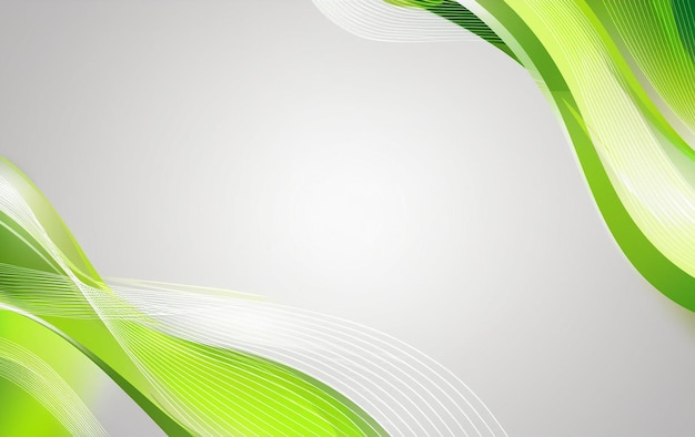 Stijlvolle groene gebogen frame achtergrond sjabloon