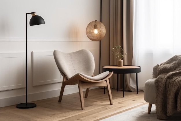 Stijlvolle lamp interieur stoel Style vloer Genereer Ai