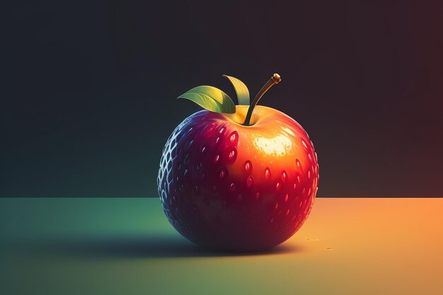 Still life apple fruit creative poster cover banner wallpaper background design art