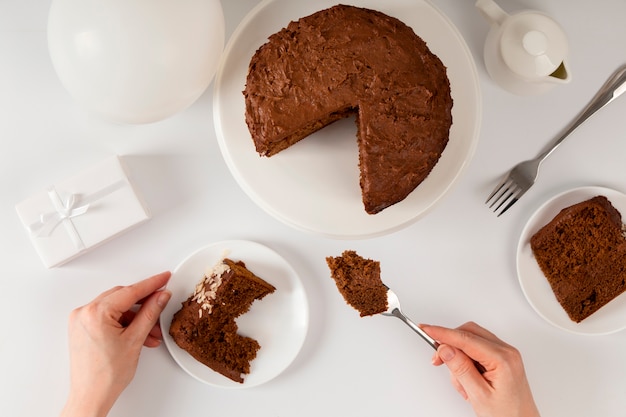 Photo still life of birthday cake